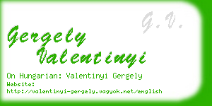 gergely valentinyi business card